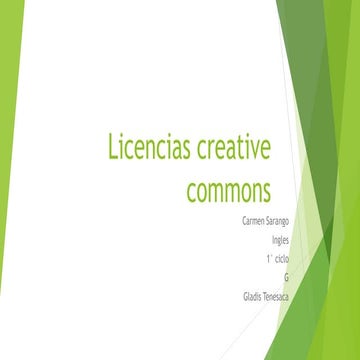 Licencias creative commons carmen sarango