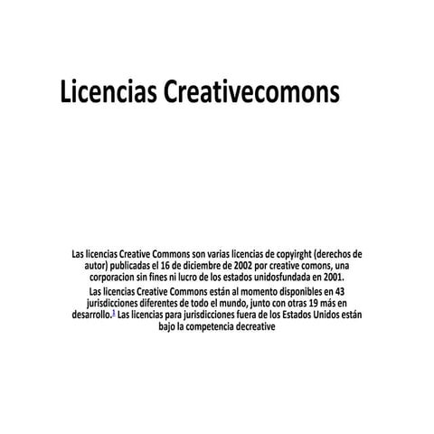 Licencias creativecomons
