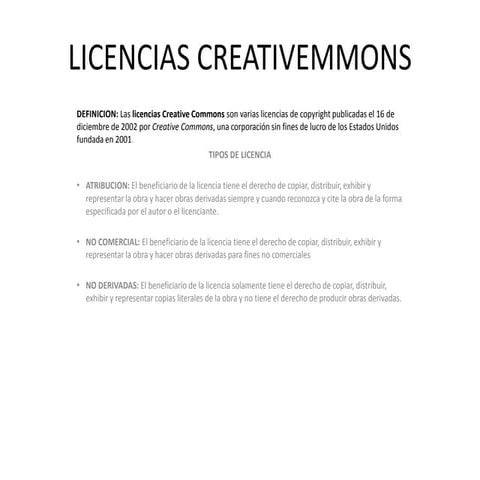 Licencias creativemmons