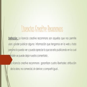Licencias creative recommons