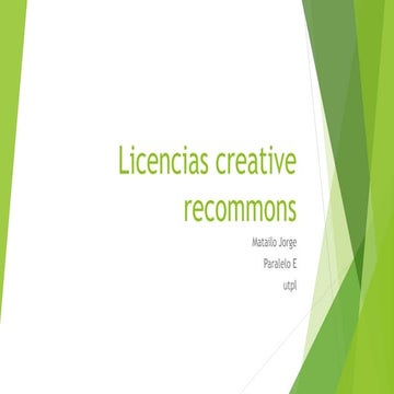 Licencias creative recommons