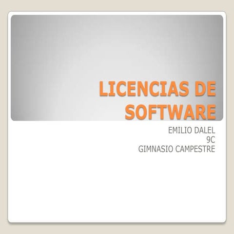 Licencias de software