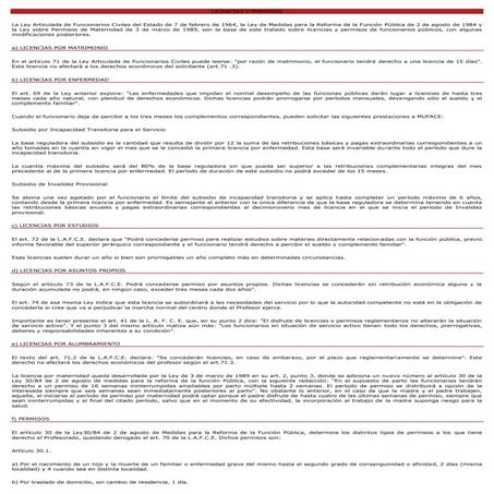 Licencias y permisos