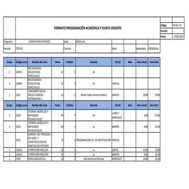 Licenciatura en ingles