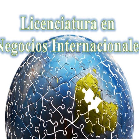 Licenciatura en negocios internacionales 