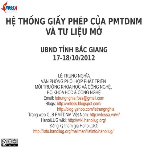 License system-foss-oer-present-th10-2012