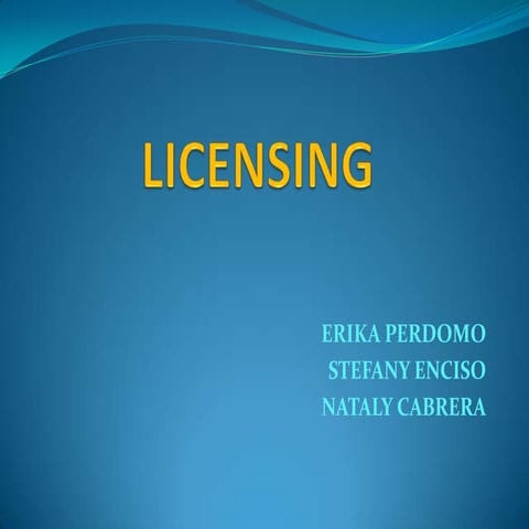 Licensing