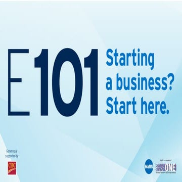 Licensing - Entrepreneurship 101