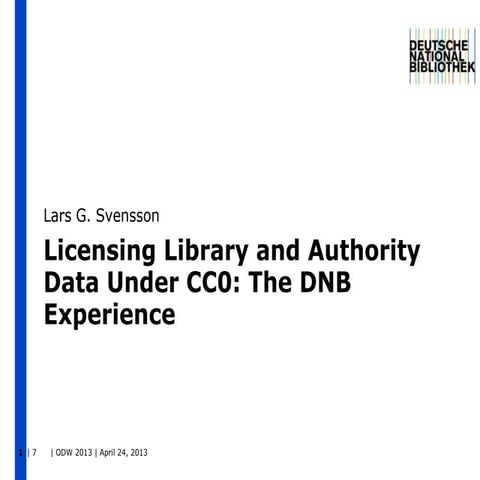 Licensing library and authority data under CC0