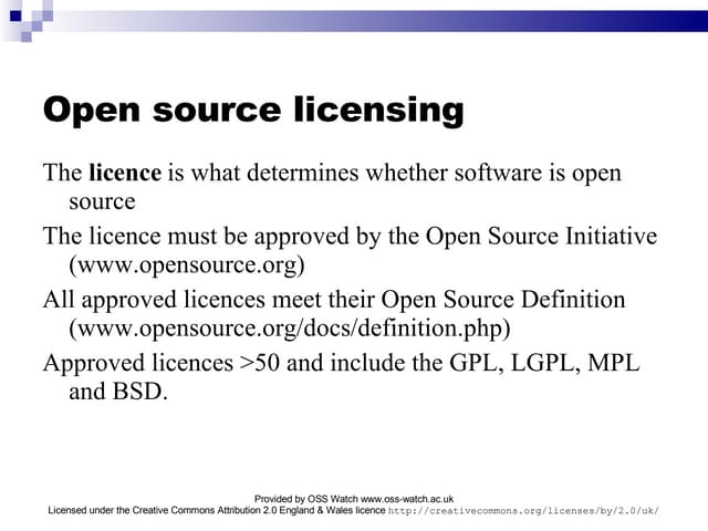 Licensing,Ppt