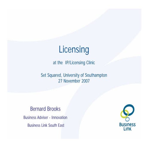 Licensing