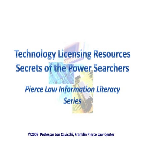 Licensing Resources