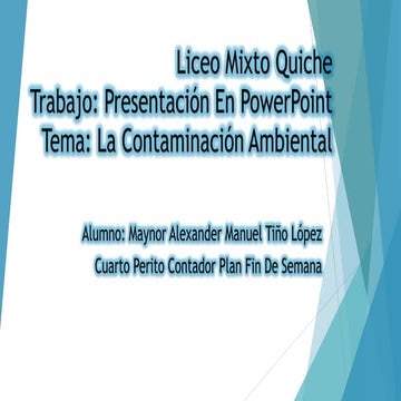 contaminación ambiental