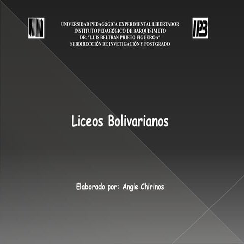Liceos bolivarianos
