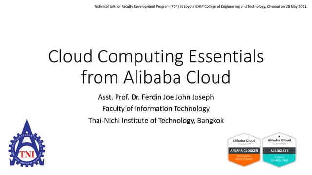 Cloud Computing Essentials in Alibaba Cloud
