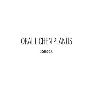 Lichen planus 