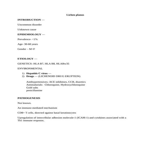 Lichen planus