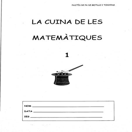 Lic la cuina de les matemàtiques 1