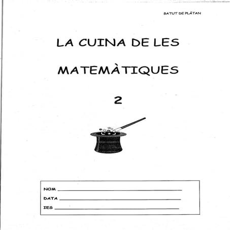 Lic la cuina de les matemàtiques 2