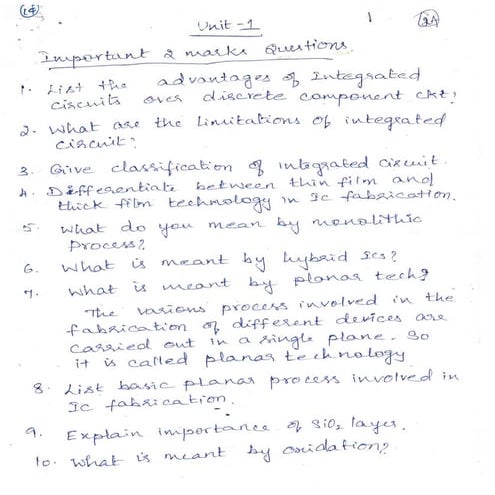 EE8451 Linear Integrated Circuits and Applications