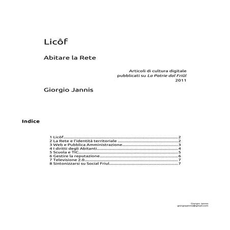 Licof. Articoli di Cultura digitale