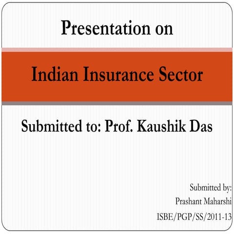 Indian Insurance Sector