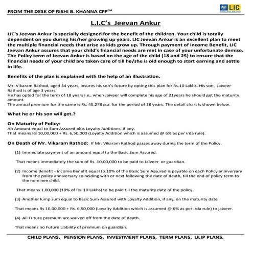 Jeevan Ankur Table 807 | PDF