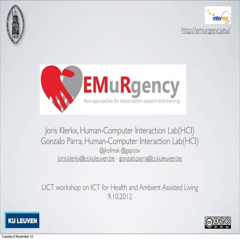 the EMurgency project - LICT workshop on ICT in health