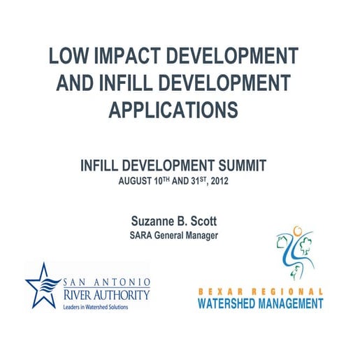 Low Impact & Infill Development Applications