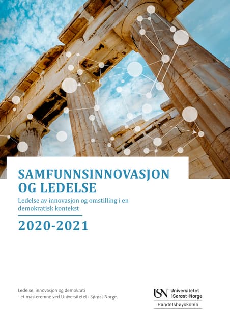 Ledelse, innovasjon og demokrati 2020-2021