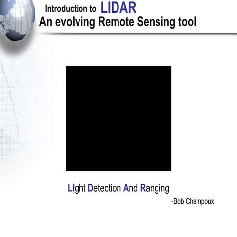 Introduction to LiDAR