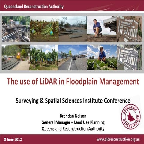 Use of LiDAR in Floodplain Managment