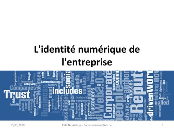 L'identité numérique de l'entreprise