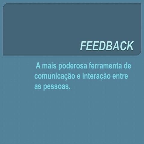 Feedback e Liderança