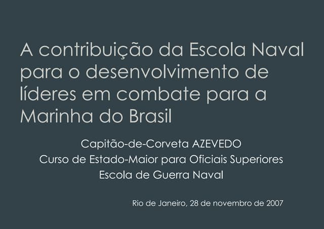 Liderança em combate MB