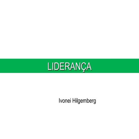 Liderança pauta sugerida