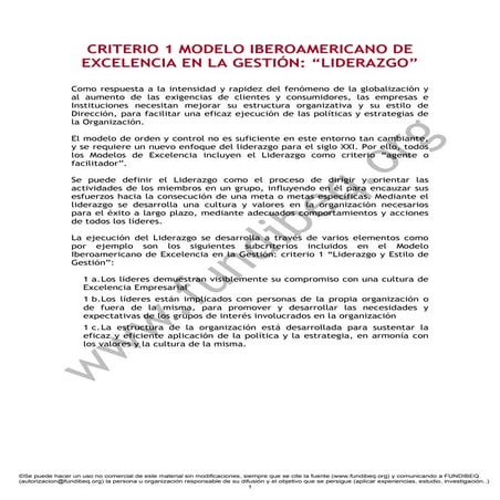Gestión de Calidad y Liderazgo en Unidades de Información: Modelos y ...