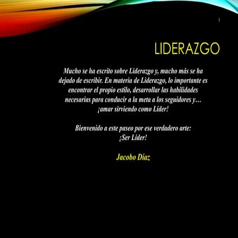 El arte del Liderazgo - Jacobo Díaz