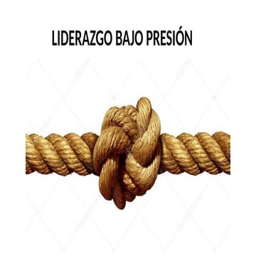 LIDERAZGO BAJO PRESIÓN CLASE 1.pptx Seminario