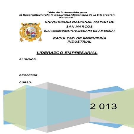 Liderazgo empresarial