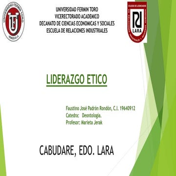 Liderazgo etico
