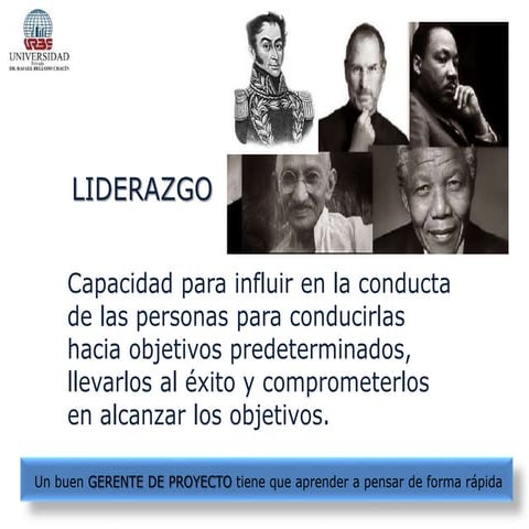 Liderazgo Del Gerente de Proyecto