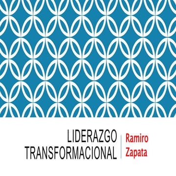 Liderazgo transformacional ramiro zapata