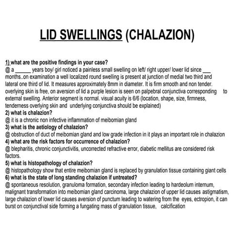 Chalazion | PPTX