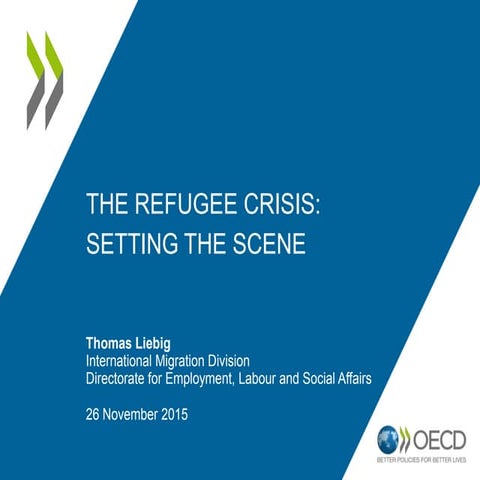 The refugee crisis: setting the scene - Thomas Liebig 