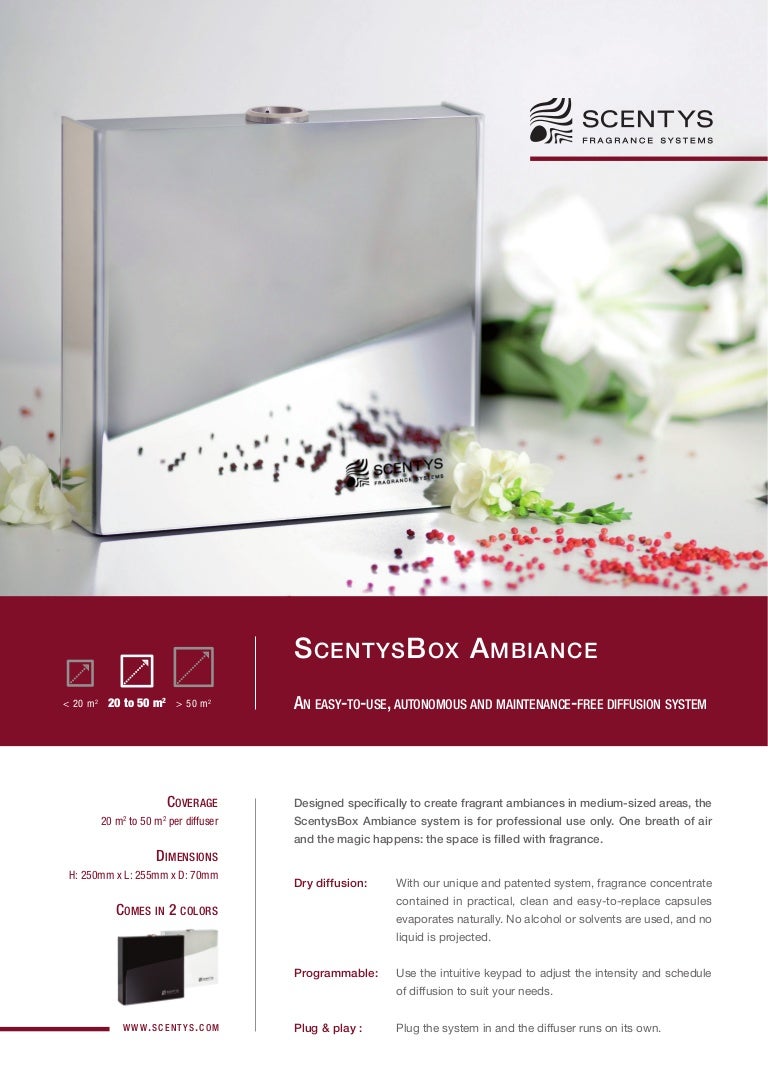 Diffuser ScentysBox Ambiance for Boutiques and for Maisons