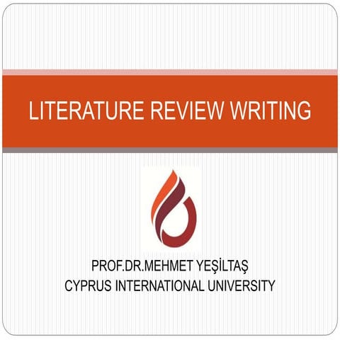 Lieterature review writing