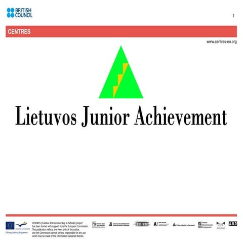 Lietuvos junior achievement presentation