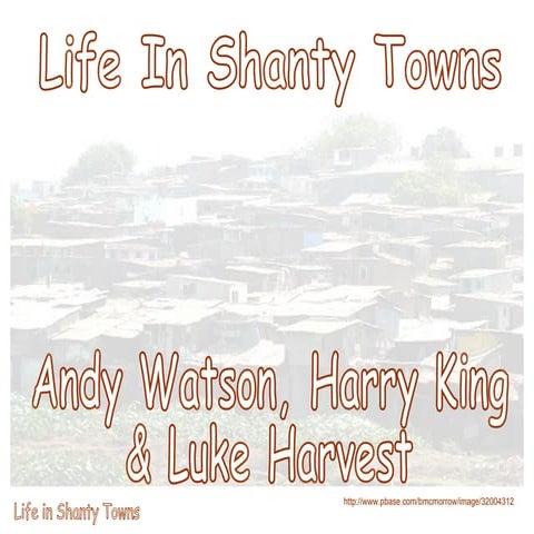 Life In Shanty Towns