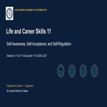 life and career skills grade 11 senior high school | DOCX